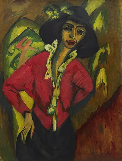 Gerda, Half-Length Portrait Ernst Ludwig Kirchner